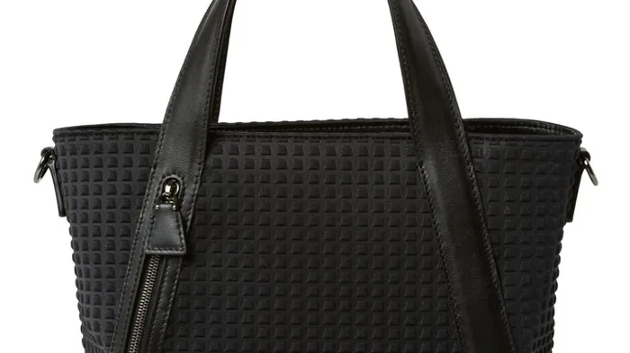 Techno Trapezoid Little Alexa Bag Black Women Akris Top Handle Bags