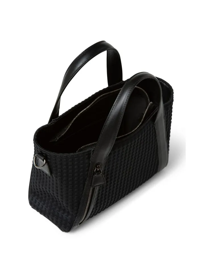 Techno Trapezoid Little Alexa Bag Black Women Akris Top Handle Bags