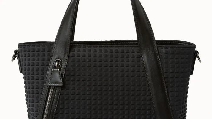 Techno Trapezoid Little Alexa Bag Black Women Akris Top Handle Bags