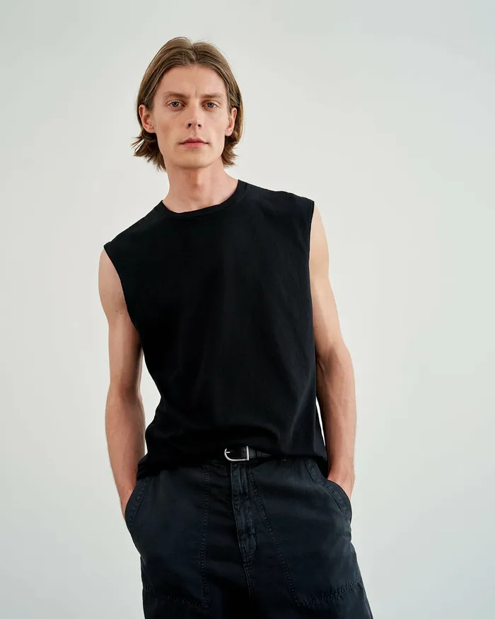 Tees KENT TEE Jet Black Nili Lotan Men