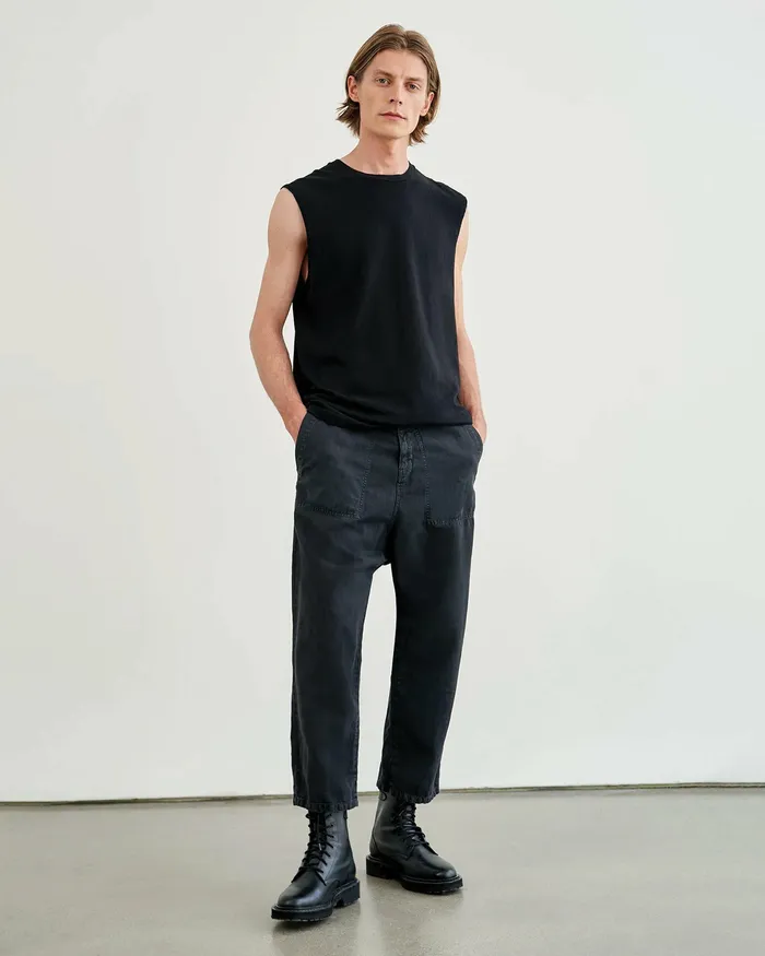 Tees KENT TEE Jet Black Nili Lotan Men