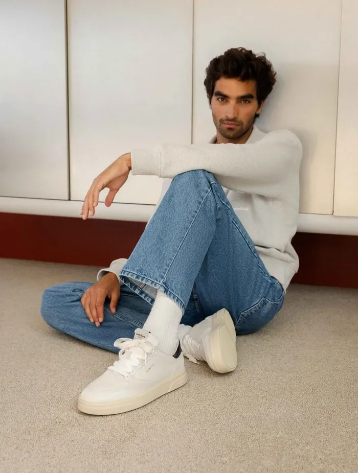 Thanassi Off White and Ink Men Bobbies Sneakers Thanassi Off White and Ink Men Bobbies Sneakers
