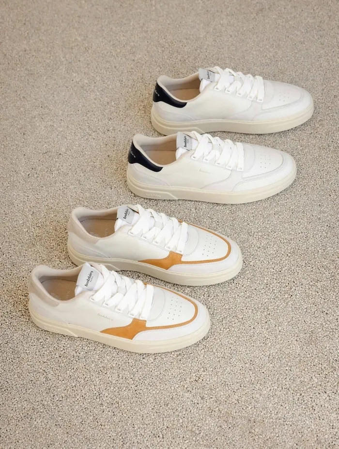 Thanassi Off White and Ink Men Bobbies Sneakers Thanassi Off White and Ink Men Bobbies Sneakers