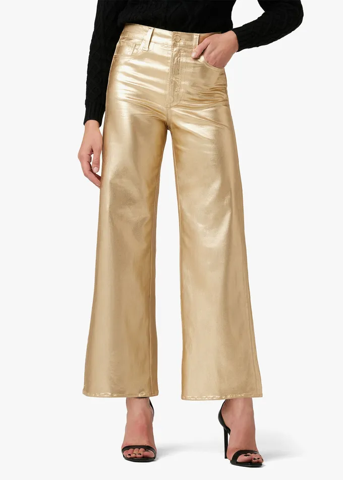 THE MIA Gold Foil Women Wide Leg Joe8217s Jeans