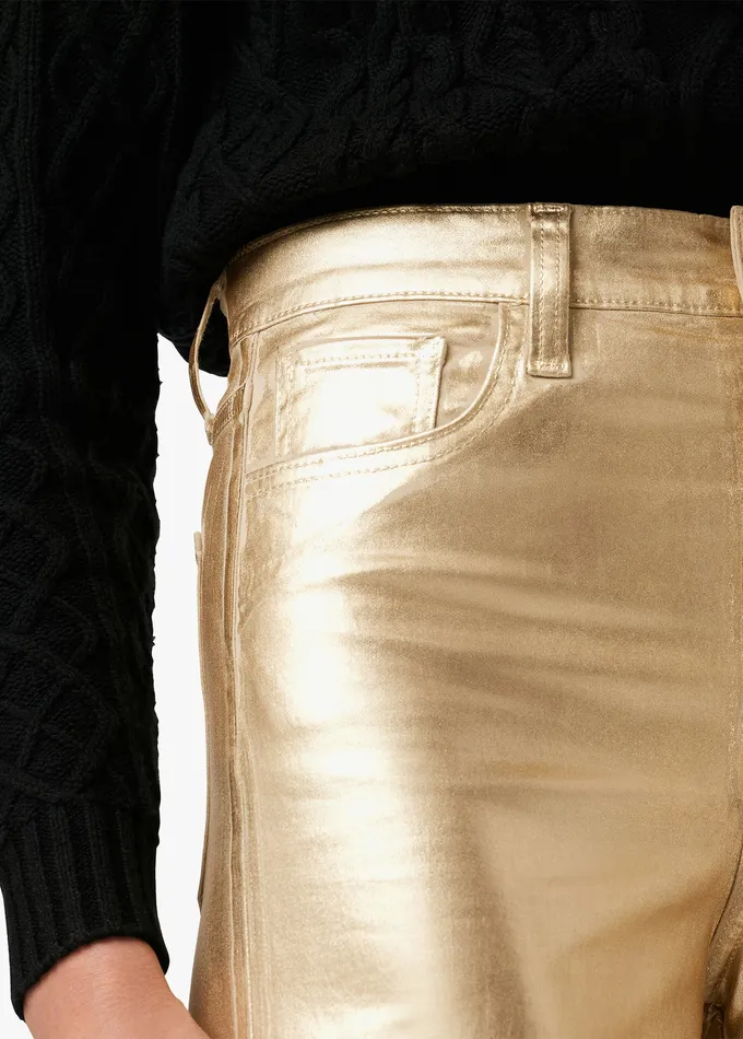 THE MIA Gold Foil Women Wide Leg Joe8217s Jeans
