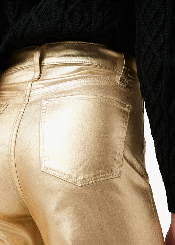 THE MIA Gold Foil Women Wide Leg Joe8217s Jeans