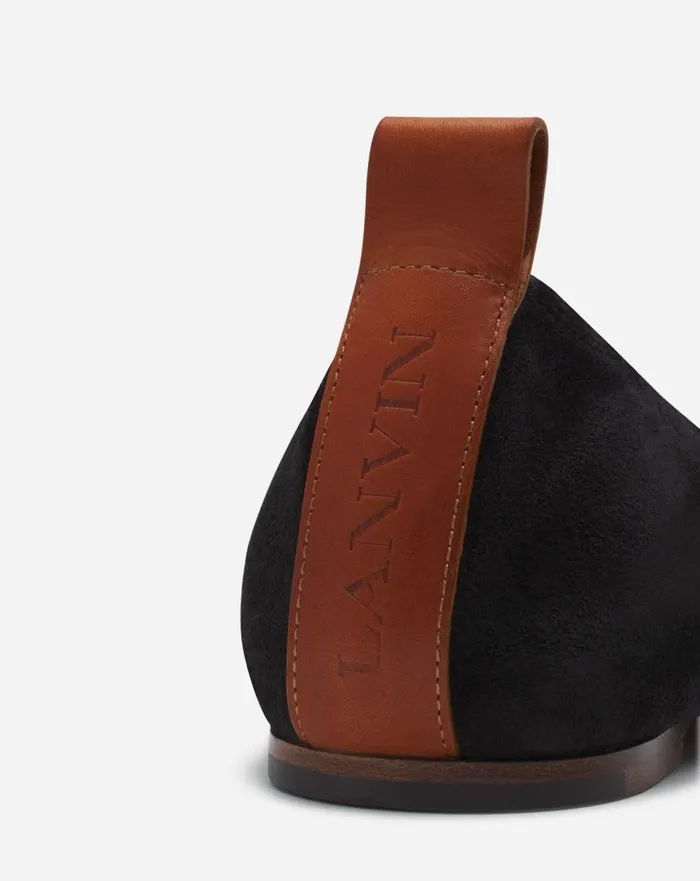 The Suede Ballerina Flat Black Women Lanvin Loafers The Suede Ballerina Flat Black Women Lanvin Loafers