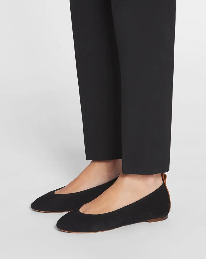 The Suede Ballerina Flat Black Women Lanvin Loafers The Suede Ballerina Flat Black Women Lanvin Loafers