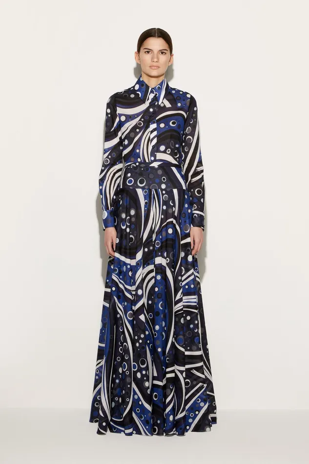 Tops And Shirts Women PUCCI FontanePrint Cotton Shirt