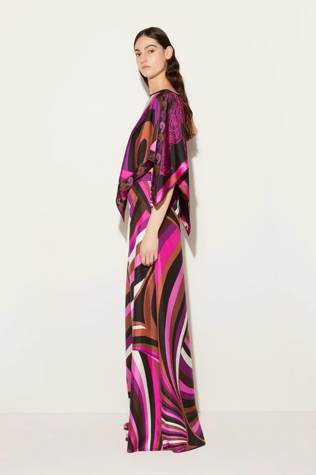 Tops And Shirts Women PUCCI Iride And StruzzoPrint Kaftan Top