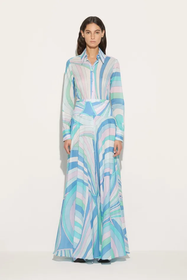 Tops And Shirts Women PUCCI IridePrint Cotton Shirt