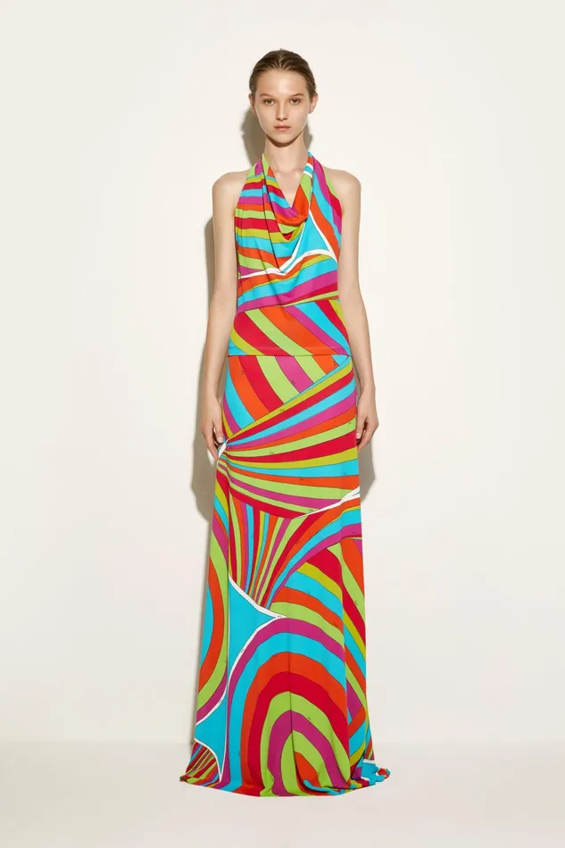 Tops And Shirts Women PUCCI IridePrint Halterneck Top