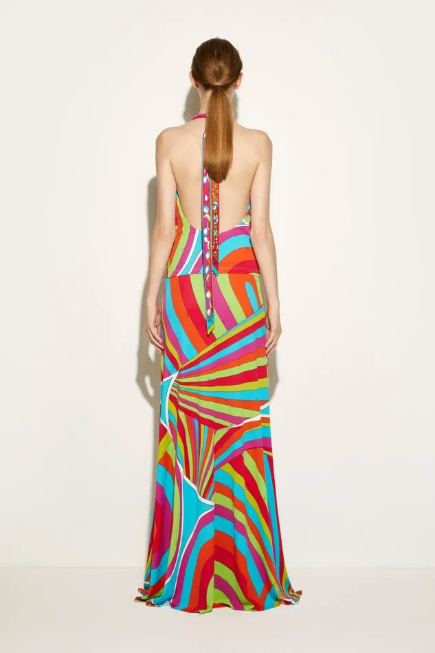 Tops And Shirts Women PUCCI IridePrint Halterneck Top