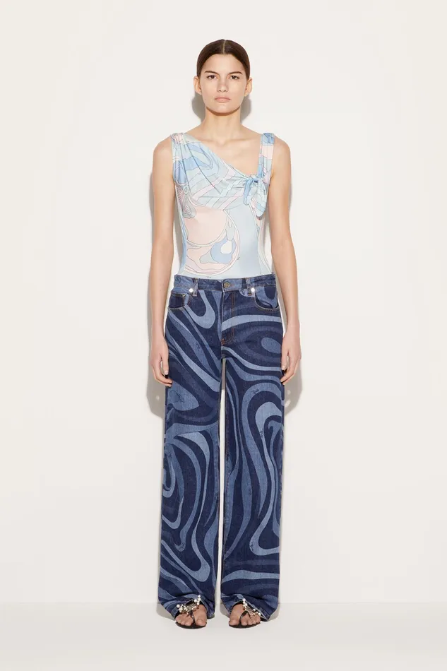 Tops And Shirts Women PUCCI OrchideePrint Top