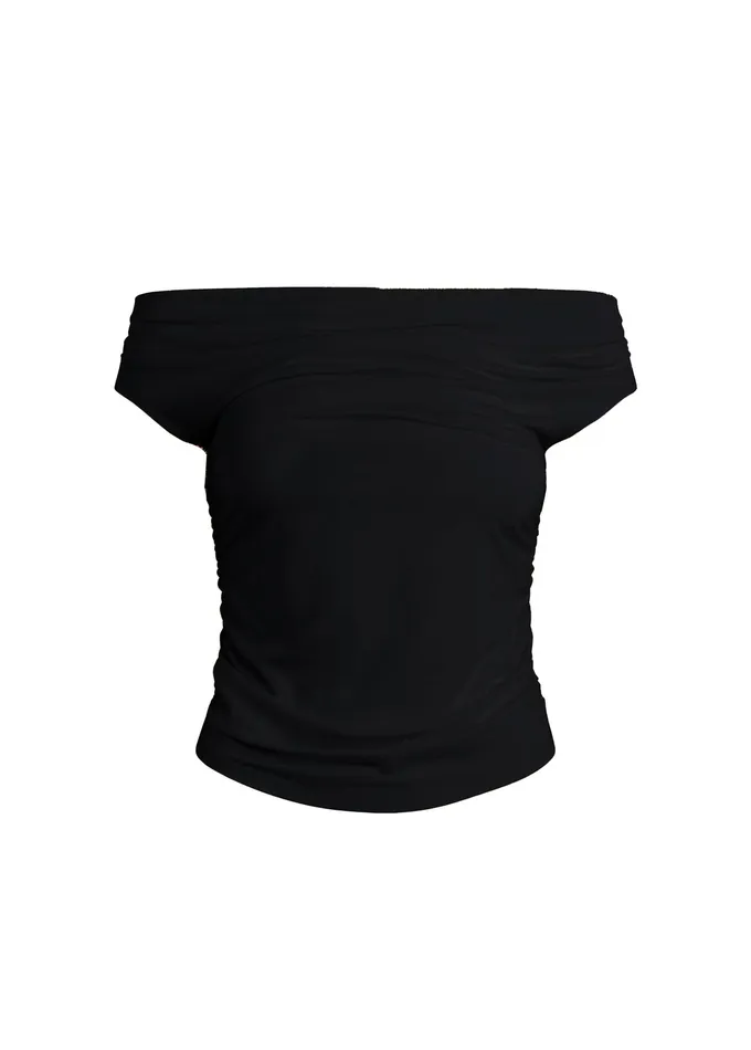 Tops Women THE MIA SLEEVELESS OFF THE SHOULDER TOP Black Joe8217s Jeans