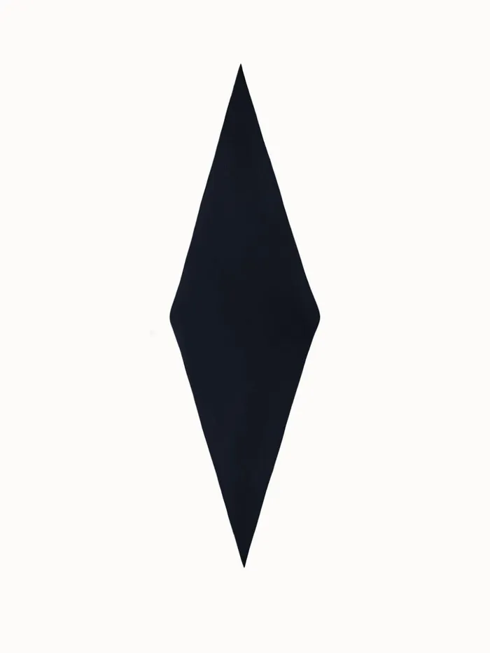 Trapezoid Shaped Scarf From Cashmere Silk Navy Women Akris Knitwear