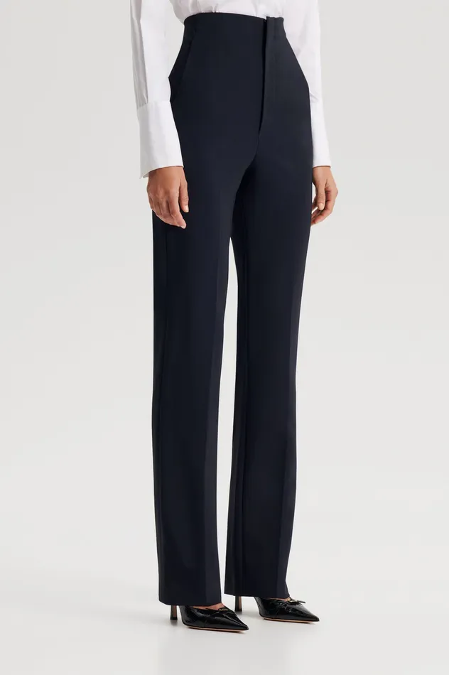Trousers Women TAILORED SLIM TROUSER NAVY Scanlan Theodore Trousers Women TAILORED SLIM TROUSER NAVY Scanlan Theodore