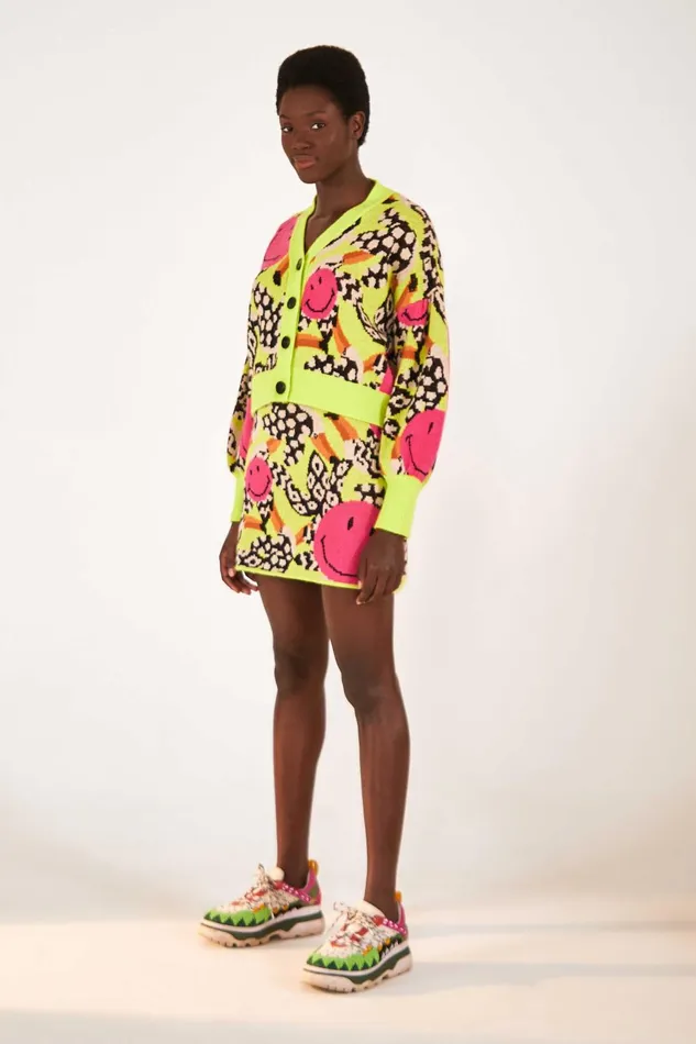 Tucanissimo Smiley Mini Skirt Women Farm Rio Skirts