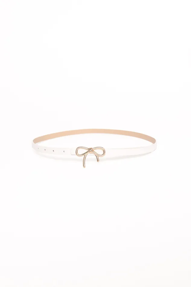 Valentina Belt 8211 White White Women Belts petalandpup