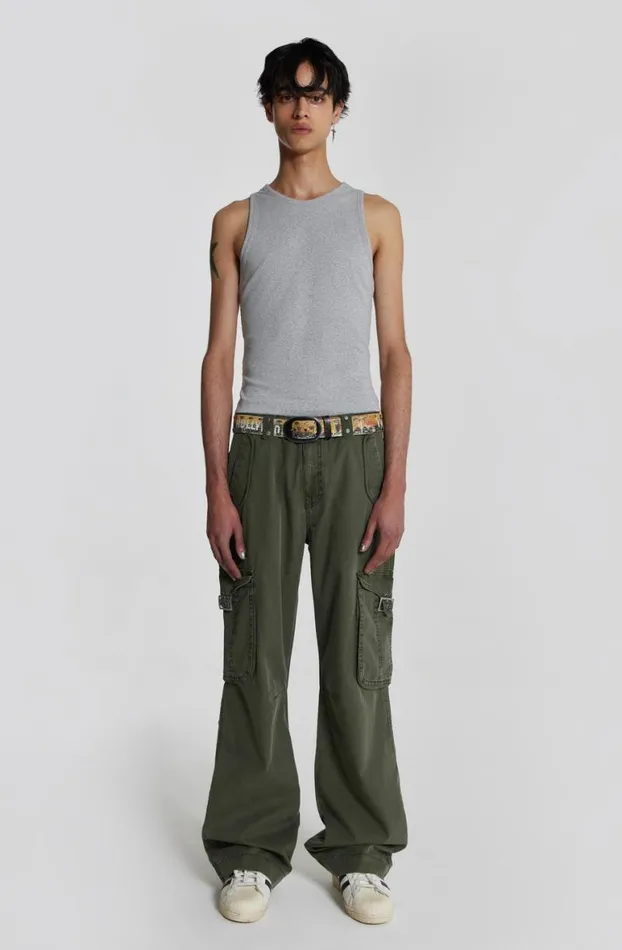 Vests Men Jaded London NTRLS Grey Rib Vest