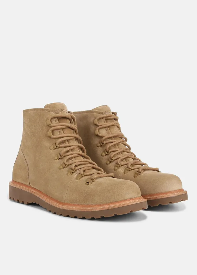 Vince Boots Men Safi Suede Lug Boot New Camel