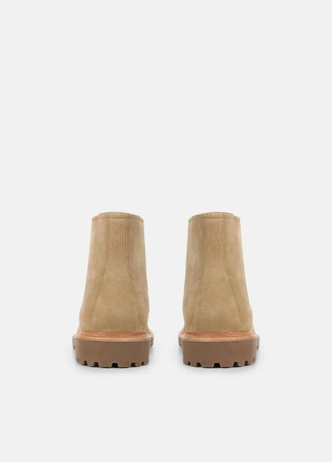 Vince Boots Men Safi Suede Lug Boot New Camel