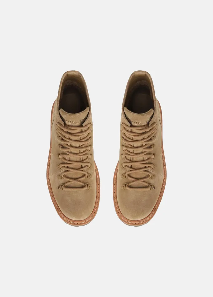Vince Boots Men Safi Suede Lug Boot New Camel