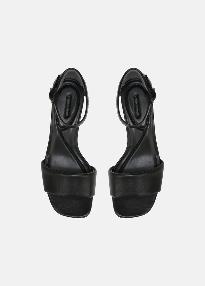 Vince Heels Women Pepa Leather Heeled Sandal Black