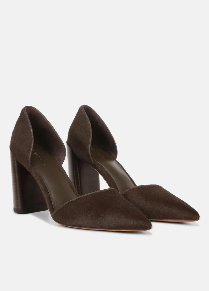 Vince Heels Women Prim Calf Hair Pump Clove