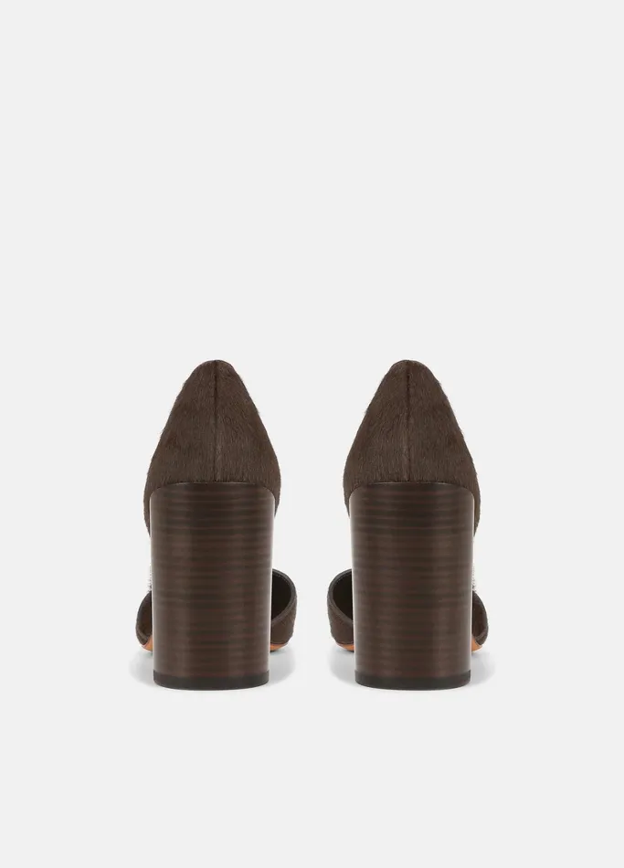 Vince Heels Women Prim Calf Hair Pump Clove