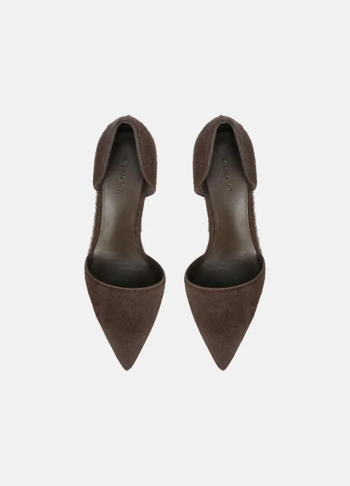 Vince Heels Women Prim Calf Hair Pump Clove