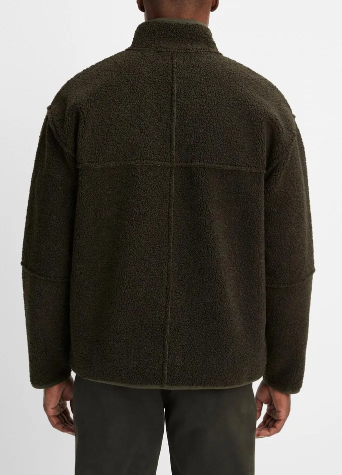 Vince Jackets and Outerwear Men Sherpa Jacket Moss Green