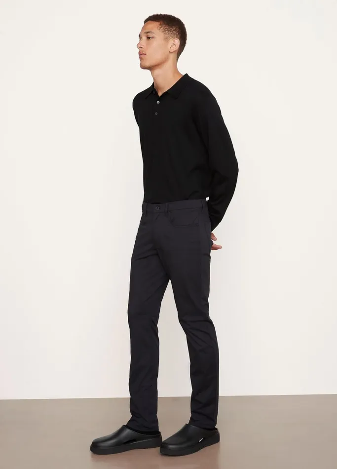 Vince Pants and Shorts Men Dylan 5Pocket Traveler Pant Black