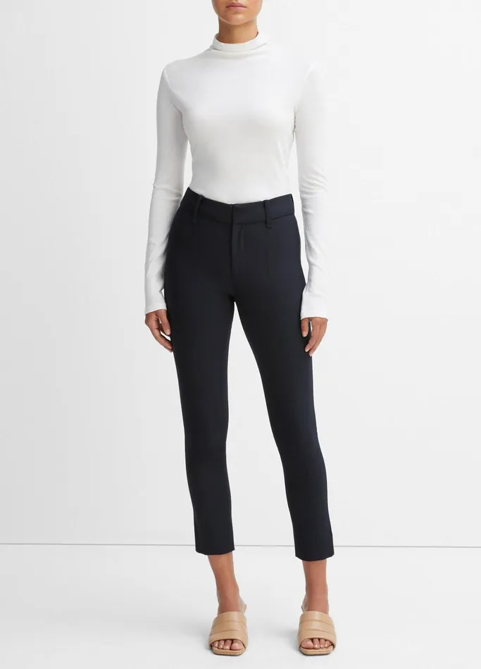 Vince Pants and Shorts Women High Rise Cigarette Pant Coastal Blue