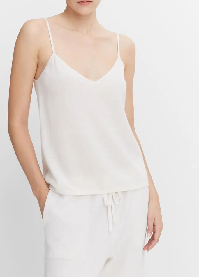 Vince Shirts and Tops Women Cashmere Knit Camisole Off White