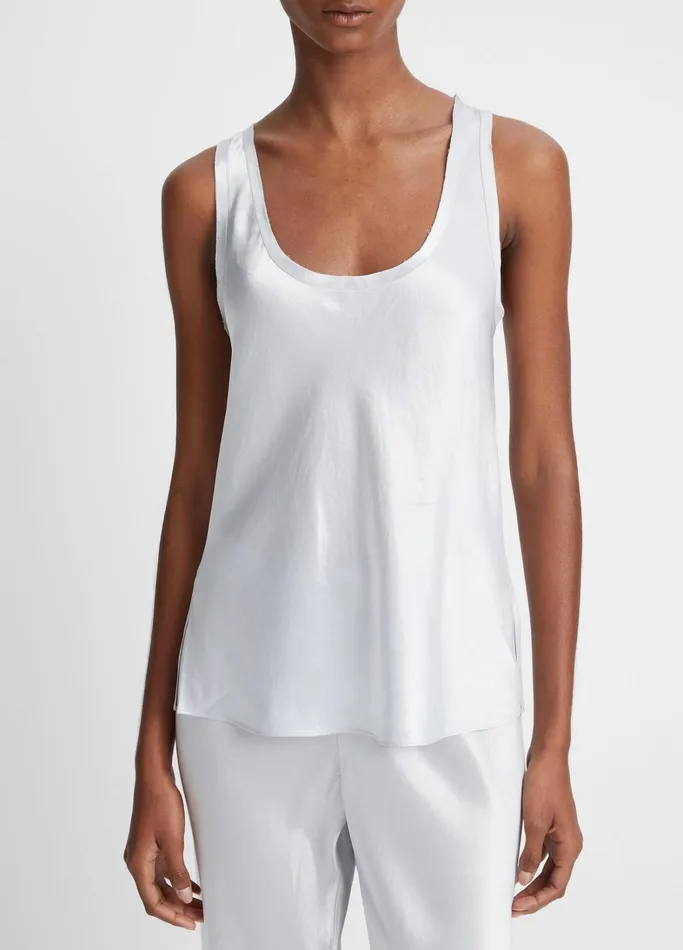 Vince Shirts and Tops Women RawEdge Tank Silverstone