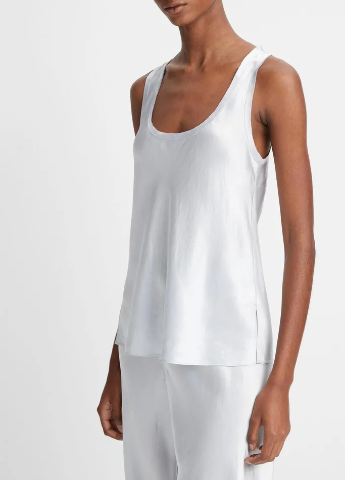 Vince Shirts and Tops Women RawEdge Tank Silverstone