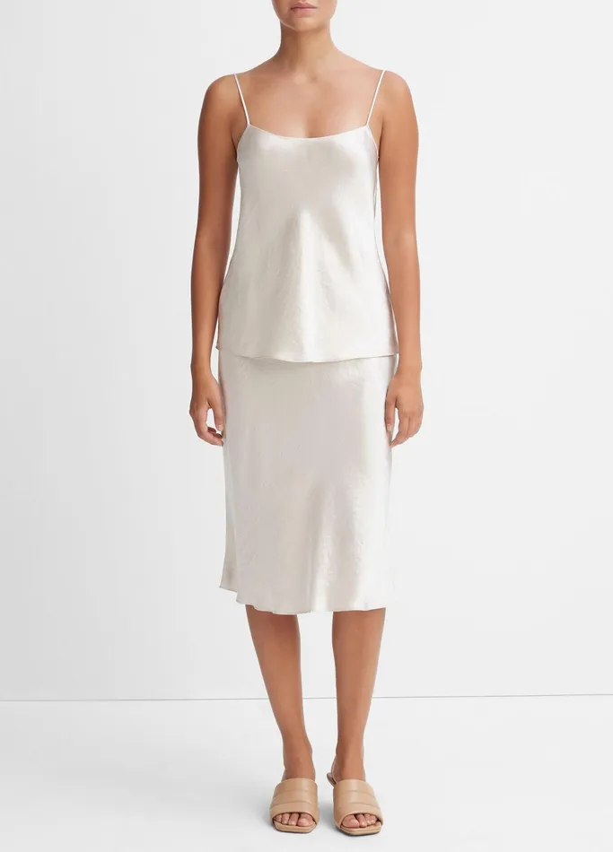 Vince Shirts and Tops Women Satin Cami Champagne