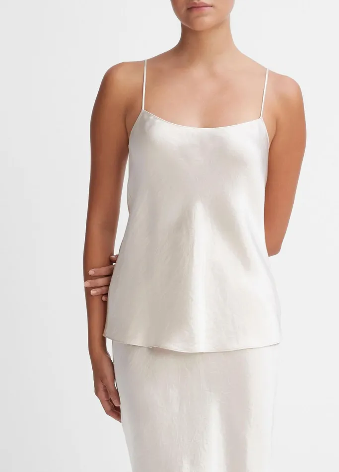 Vince Shirts and Tops Women Satin Cami Champagne