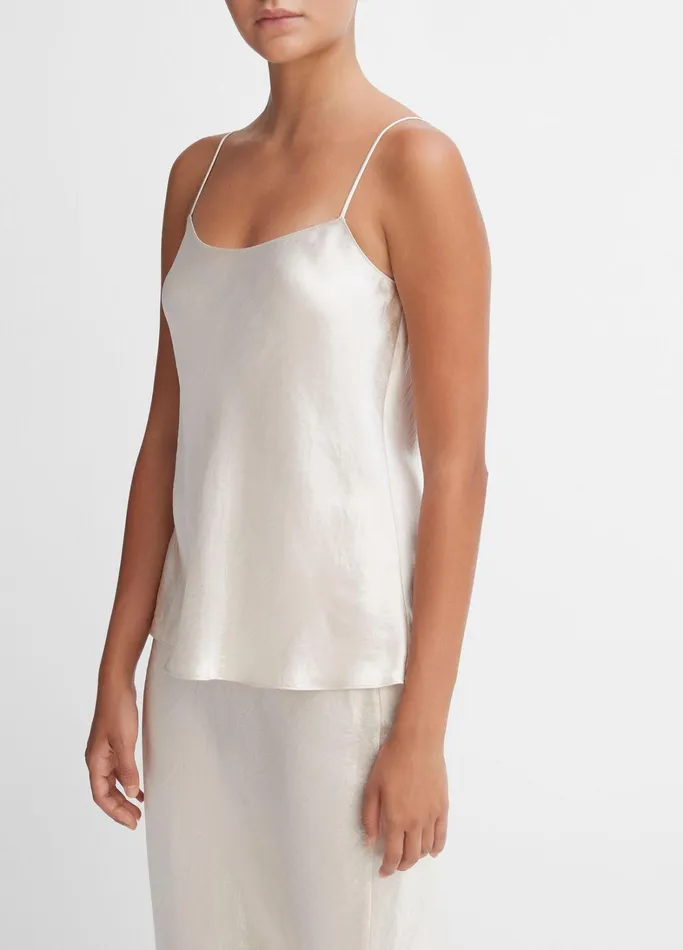 Vince Shirts and Tops Women Satin Cami Champagne