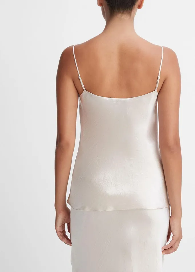 Vince Shirts and Tops Women Satin Cami Champagne
