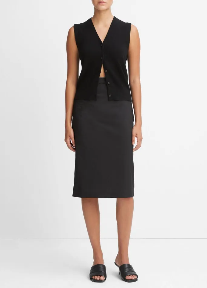 Vince Skirts Women PullOn Pencil Skirt Black
