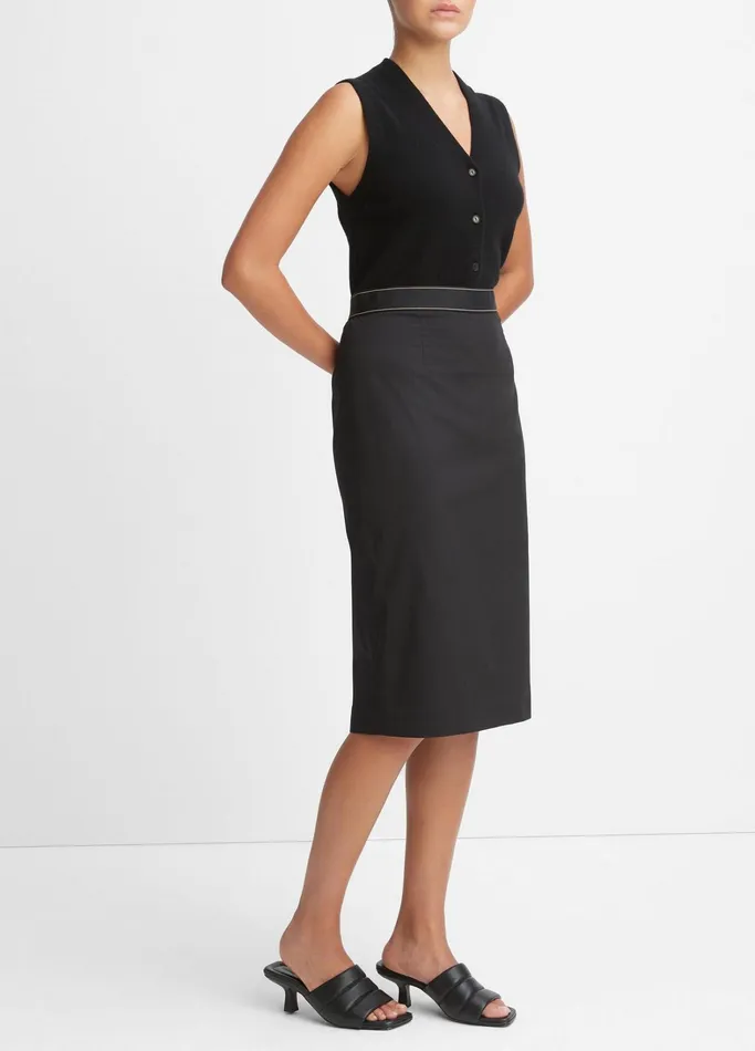Vince Skirts Women PullOn Pencil Skirt Black