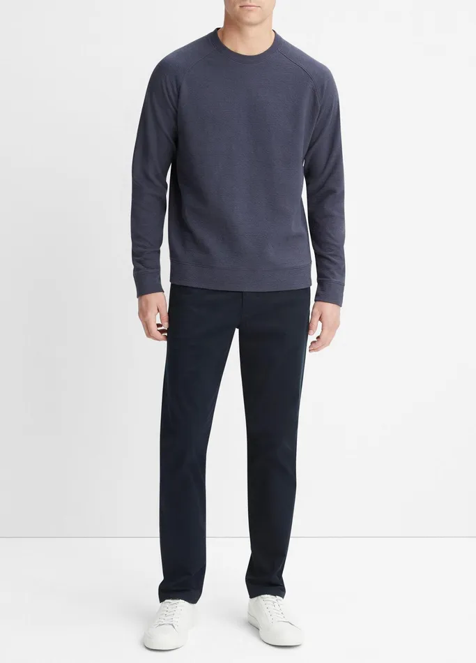 Vince TShirts and Polos Men Twist Raglan Crew Neck Pullover Night Storm