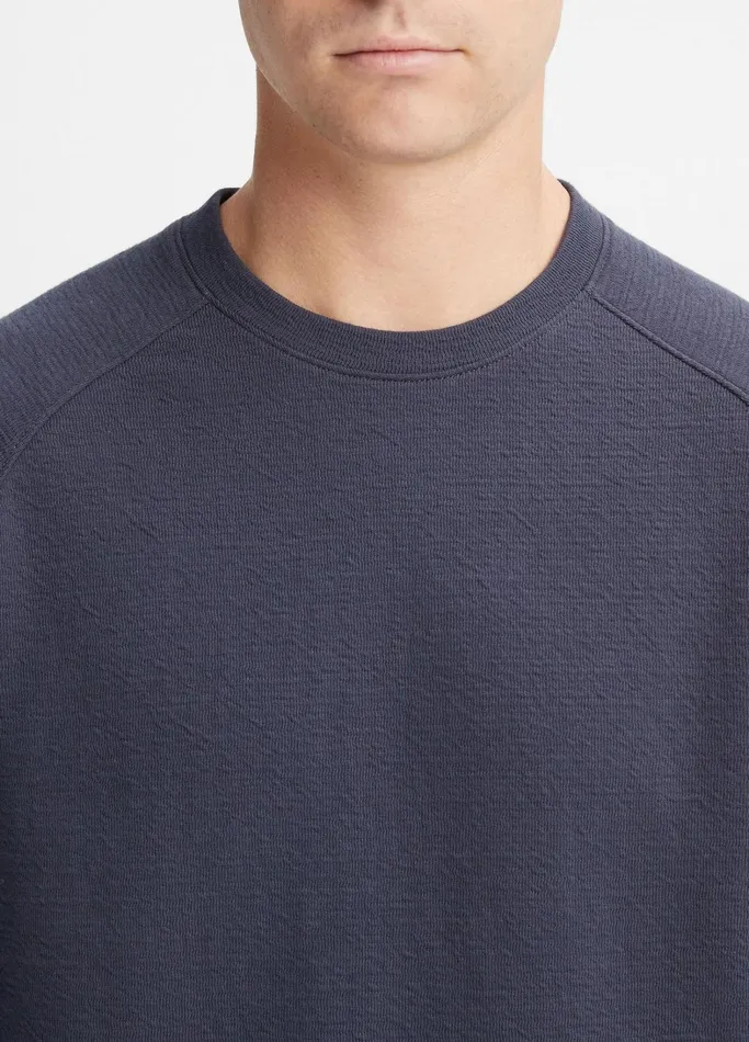 Vince TShirts and Polos Men Twist Raglan Crew Neck Pullover Night Storm