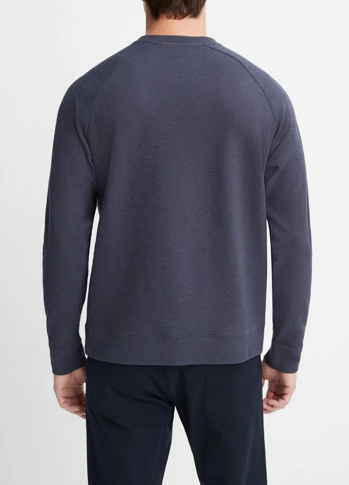 Vince TShirts and Polos Men Twist Raglan Crew Neck Pullover Night Storm