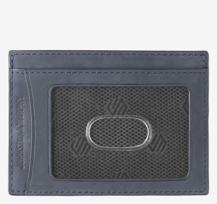 Wallets Men Jackson Scored Weekender Case Navy Oiled Johnston and Murphy