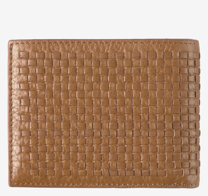 Wallets Men Kingston Woven Billfold Brown Johnston and Murphy