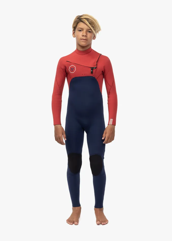 Wetsuits 7 Seas 32 Boys Chest Zip Full Suit Rusty Red 8211 Vissla Youth