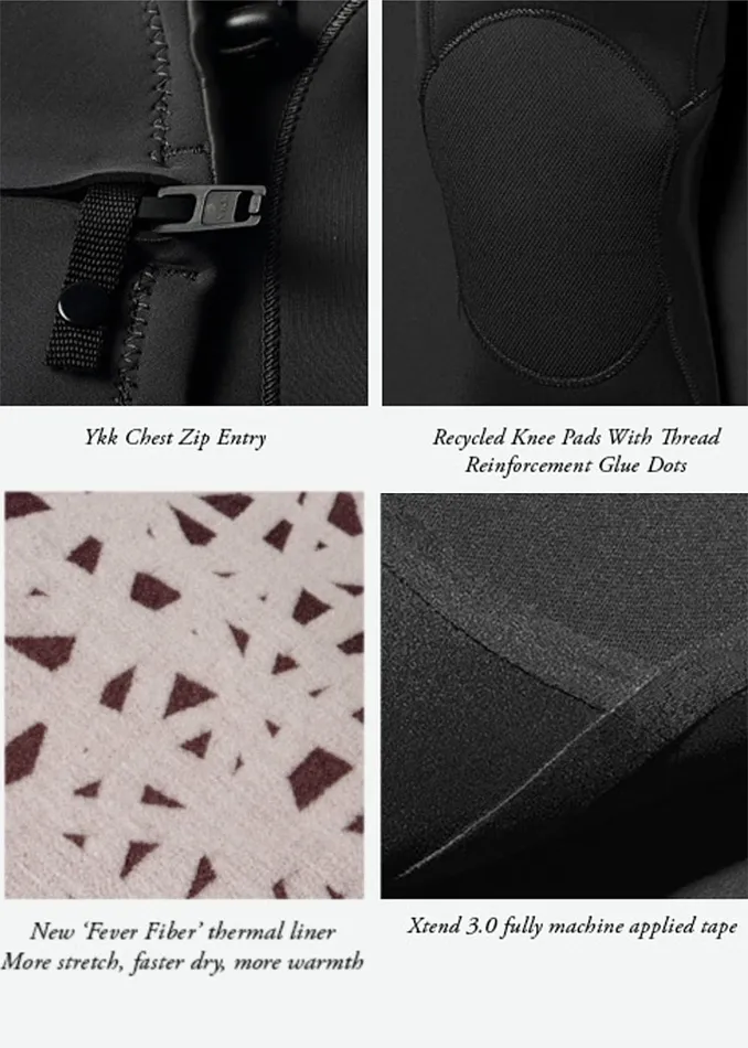 Wetsuits 7 Seas Boys Raditude 43 Full Chest Zip Wetsuit Black 2 8211 Vissla Youth